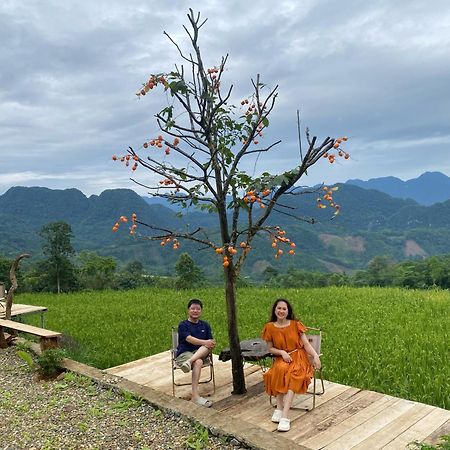 Pu Luong May Home & Cafe Lang Bang Buitenkant foto