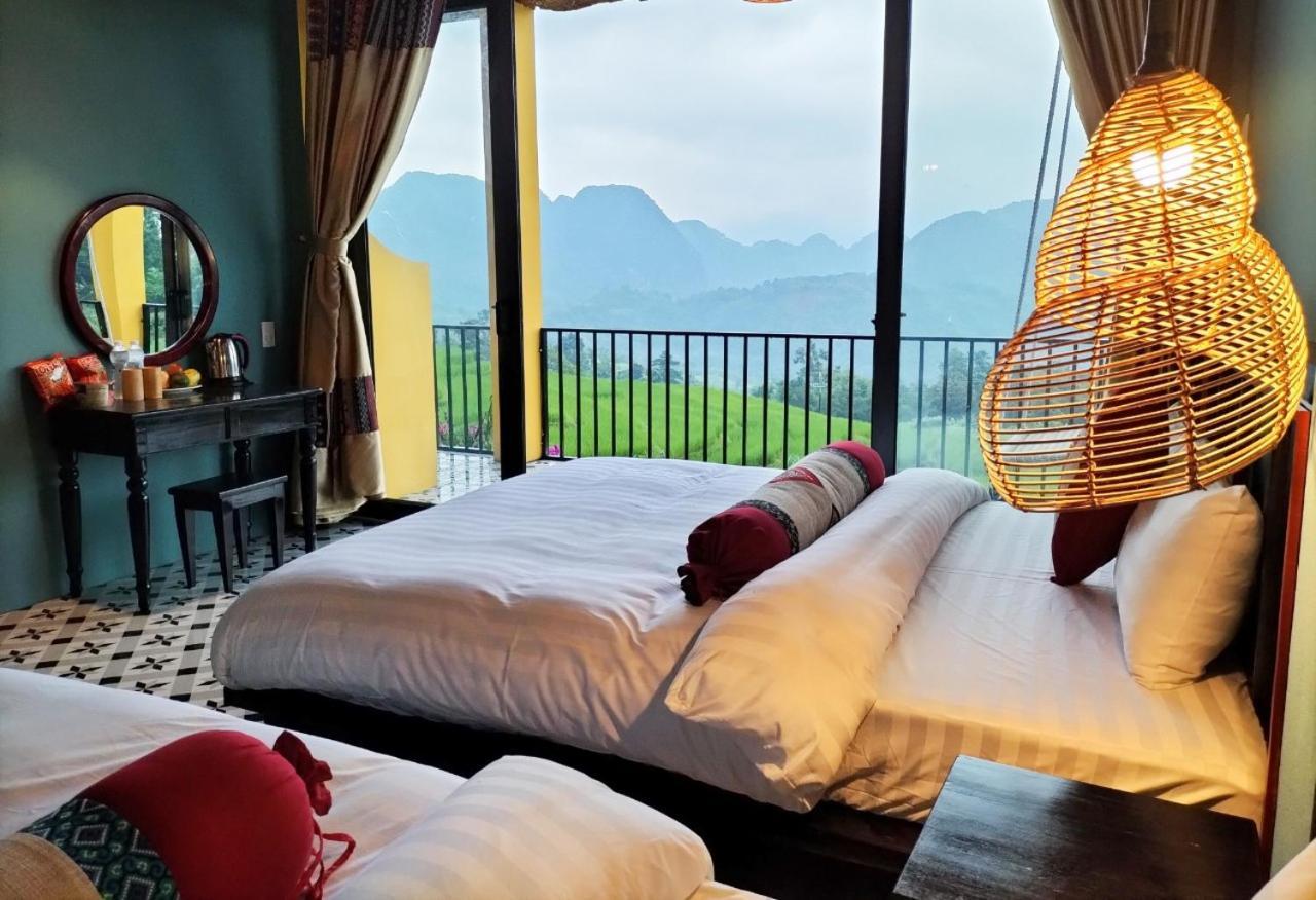 Pu Luong May Home & Cafe Lang Bang Buitenkant foto