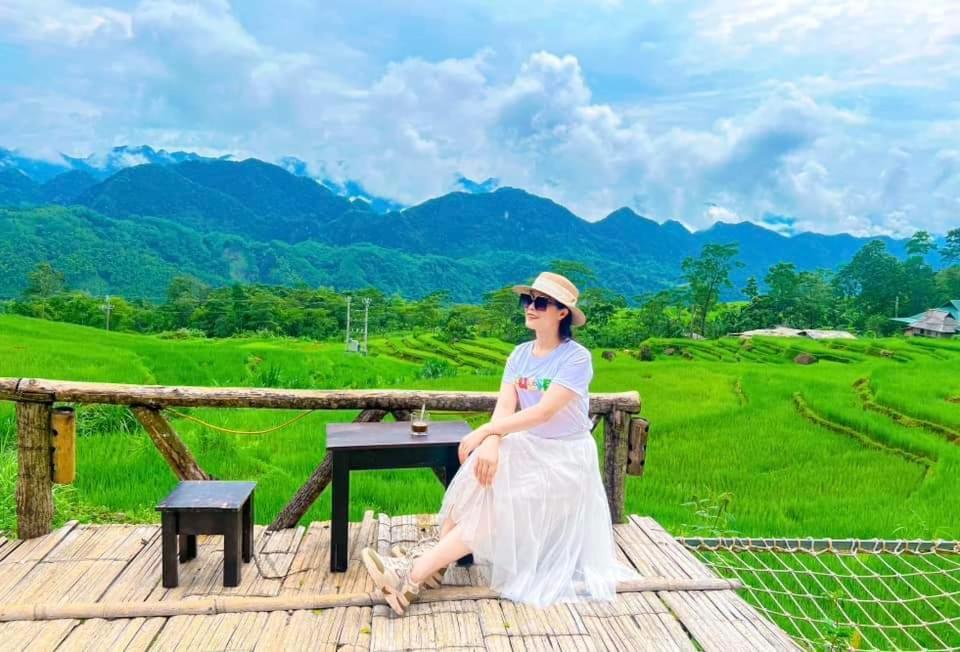 Pu Luong May Home & Cafe Lang Bang Buitenkant foto