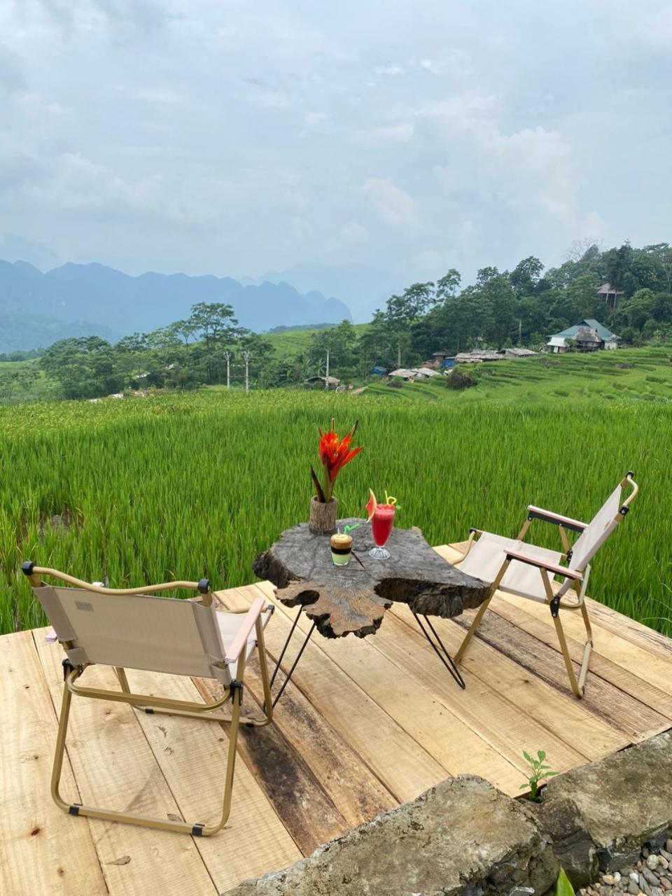 Pu Luong May Home & Cafe Lang Bang Buitenkant foto