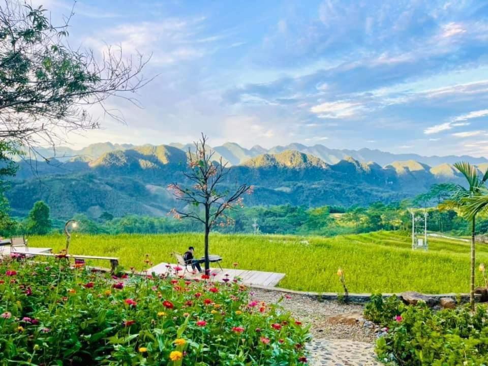 Pu Luong May Home & Cafe Lang Bang Buitenkant foto